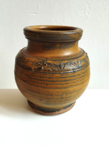 Vase grès émaillé - vase,