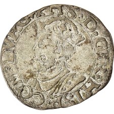 Monnaie, Espagne, Franche-Comté, Philippe II, Carolus, 1561, Dole, Rare, TTB