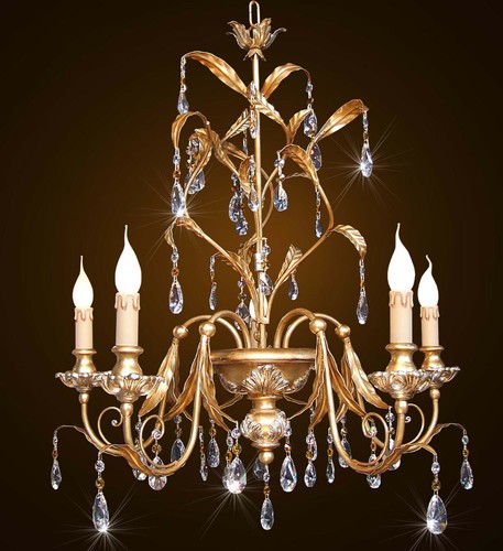 Lustre classique bois fer - classique, en