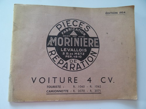 Renault 1954 pièces - cv,