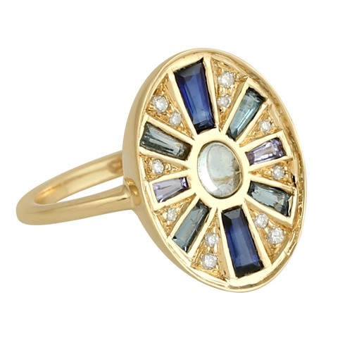 Bague jaune 18 carats - en,