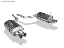 Inox Échappement Sport BMW 7er E38 Sans Endroit pour Embout D'Échappement Chaque