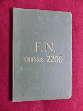livret : notice sur l' entretien   automobile FN  chassis  2200