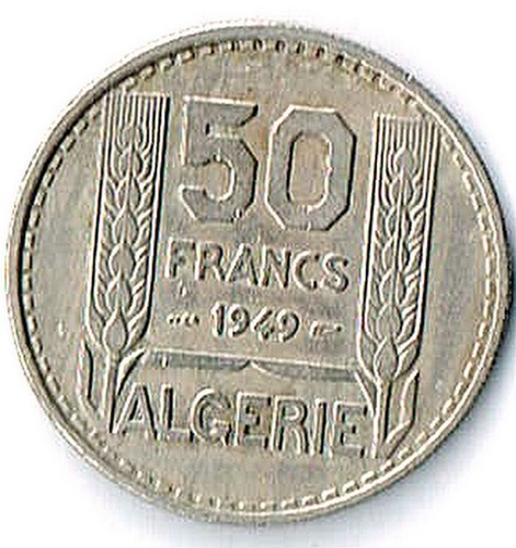 Francs 1949 algerie - 50,