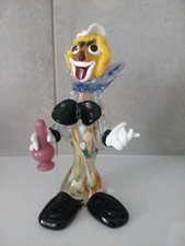 Ancien clown en verre de