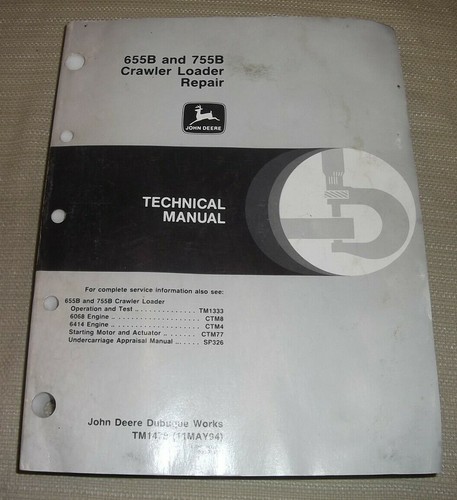John deere 655b 755b manuel - john,