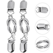  2 Pcs Attache Foulard Pince