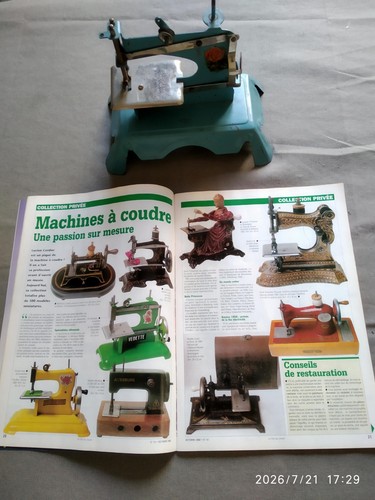 Machine coudre la - à, +