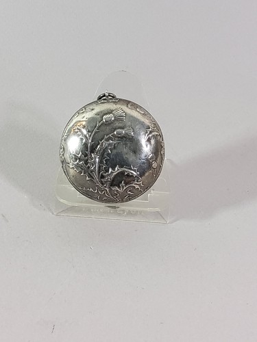 Antique pill box pendant - pill,