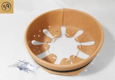 Intérieur cuir brun clair et rivet casque allemand WWII repro, t.59