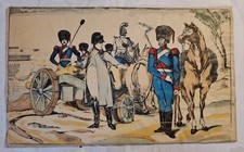 Grande Image d'épinal  Napoléon Bonaparte "Capitulation d'Ulm" 33cm x 55cm.