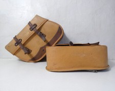 paire de sacoches en cuir ARMOR Vintage pour vélo vespa solex mobylette