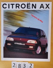 CITROEN AX 10E TEN CLUB FIRST CABAN ALLURE 4X4 GT GTI DIESEL Prospectus Fr 9/92