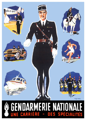 Affiche poster gendarmerie - ,