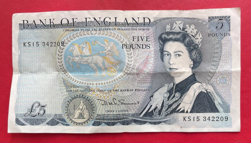 Beau billet pounds bank - 5, "bank