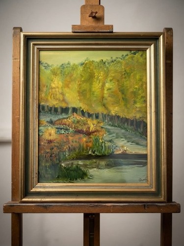 Tableau peinture huile - à, l'huile