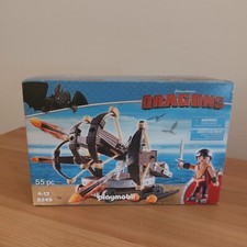 Playmobil Dragon 9249- Eret et baliste à 4 projectiles ( Boite complète)
