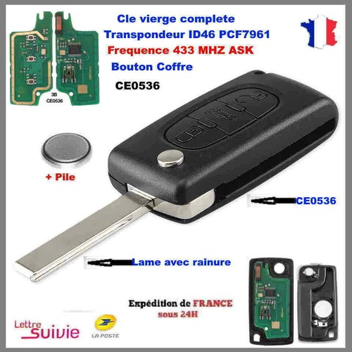Clé vierge ce0536 coffre - clé,