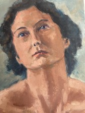Belle peinture huile portrait - belle,