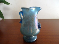 Vase a anse verre irisé type balsamaire Scavo Seguso Vetri d'Arte Murano