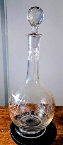 Carafe eau cristal grave - carafe,
