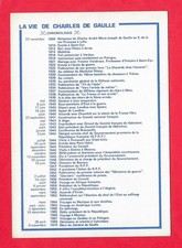 1 CPSM Chronologie de la vie de CHARLES DE GAULLE