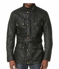 Veste en cuir véritable homme