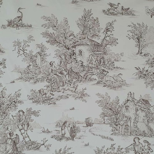 Toile jouy coton pastorale - de,