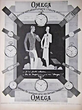 AD PRINT Original 1927 Omega watches give exact time - ART-DÉCO