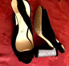 Chaussures Unisa Véritable Cuir Noir daim  T39 NEUVES DS L/BTE