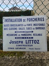 Plaque émaillée bombée