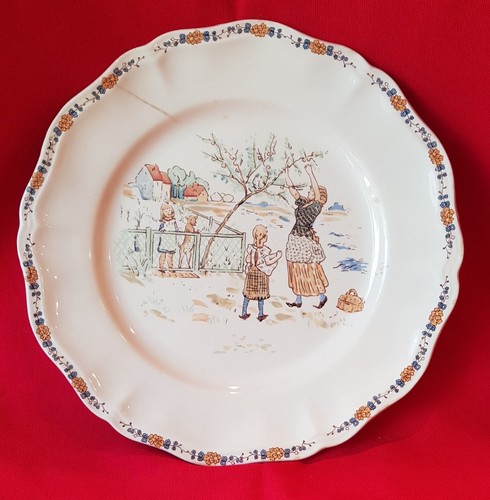 Assiette plate sarreguemines - plate,