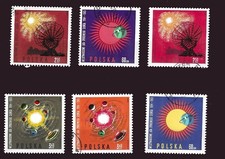 TIMBRES POLOGNE 1965 N° 1457-1462 OBLIT
