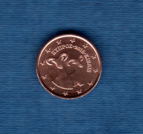 Chypre 2015 centime euro - 1, d'euro