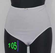 NEUF @@ CULOTTE TAILLE HAUTE COTON BLANC + AVET Rosa + L (FR42/44) ou XL (FR46)