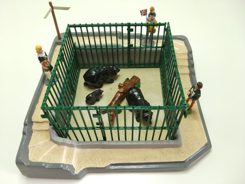 Diorama zoo ours noirs - ours,