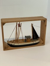 Maquette Bateau A Voile Anne Bois Ancienne