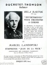 Publicité disque Ducretet