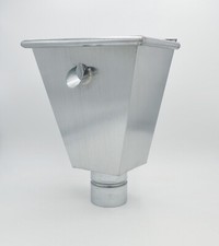 Boite à eau  ZINC  naturel ø 80 ou 100 mm NEUF descente gouttière chéneau ??