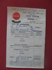 ++"1232"   VIEILLE FACTURE  ANDRE PRESLIER A ORLEANS DISTRIBUTEUR COCA COLA 1953