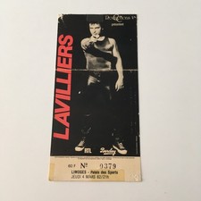 BERNARD LAVILLIERS - LIMOGES 1982 - FRENCH TICKET STUB!TICKET CONCERT