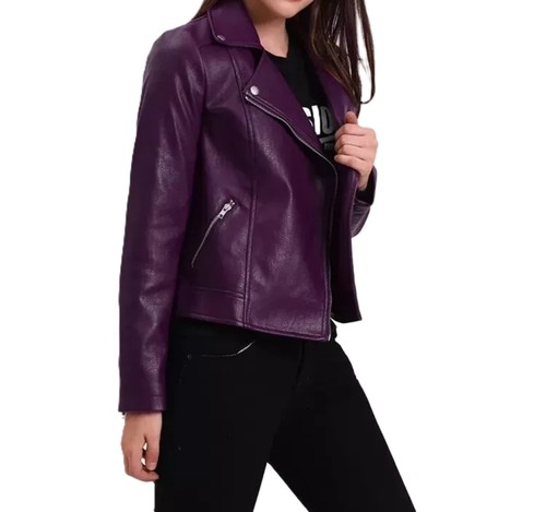 Blouson motard violet 100 - violet,