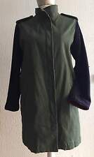 Veste Style militaire Zara Longue Taille L - Vert Kaki femme army jacket coat 