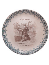 Vintage assiette parlante