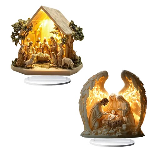 Crèche noël figurine - de,