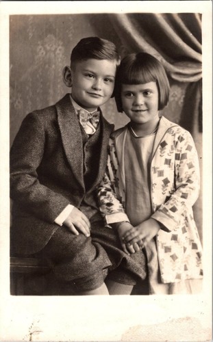 Carte postale rppc enfant - carte,