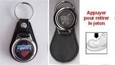 PORTE CLES TRUST avec JETON DE