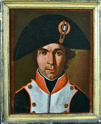 Ancien tableau portrait - tableau,