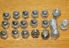 LOT boulon ECROU de ROUE jante CHROMEE antivol VIS Felgen muttern SCREW