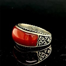 Chevalière fait à la main Argent Massif 925 l'héritage Ottoman haute joaillerie